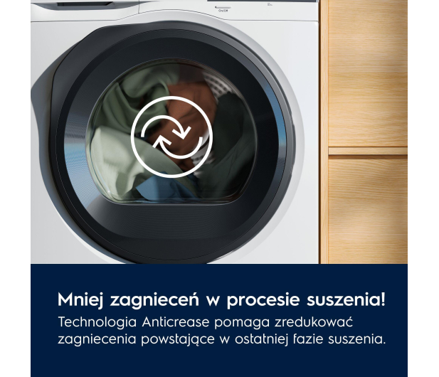 Suszarka Electrolux EW6D285YP GentleCare 600 8kg z pompą ciepła MixCare Filtr EasyClean Anticrease SensiCare - 1272625 - zdjęcie 11